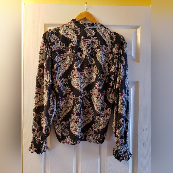 Isabel Marant Paisley Print Silk Blouse - Picture 6 of 7